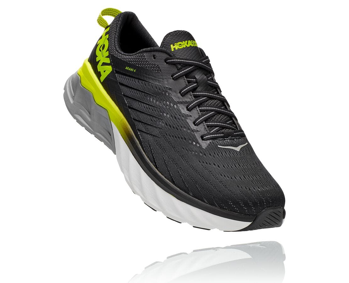 Pantofi De Mers Hoka One One Arahi 4 Barbati - Negrii / Roz | Romania SHZM68719